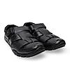 Regal Black Men Leather Casual Fisherman Sandals