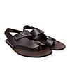 Regal Brown Men Leather One Toe Sandals