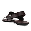 Regal Brown Men Leather One Toe Sandals