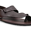 Regal Brown Men Leather One Toe Sandals