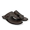 Regal Brown Men Leather Woven Sandals