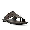 Regal Brown Men Leather Woven Sandals