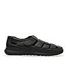 Regal Black Men Leather Casual Fisherman Sandals