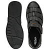 Regal Black Men Leather Casual Fisherman Sandals