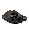 Imperio By Regal Brown Men Leather One Toe Sandals