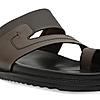 Imperio By Regal Brown Men Leather One Toe Sandals