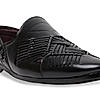 Regal Black Men Ethnic Woven Juttis