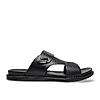 Regal Black Men Casual Drymill Leather Sandals