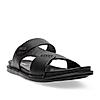 Regal Black Men Casual Drymill Leather Sandals