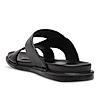 Regal Black Men Casual Drymill Leather Sandals