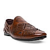 Regal Brown Men Ethnic Woven Juttis