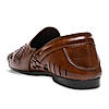 Regal Brown Men Ethnic Woven Juttis