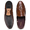 Regal Brown Men Ethnic Woven Juttis