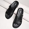 Regal Black Men Casual Leather Sandals