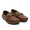 Imperio By Regal Tan Men Leather Buckled Driving Loafers