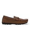 Imperio By Regal Tan Men Leather Buckled Driving Loafers