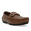 Imperio By Regal Tan Men Leather Buckled Driving Loafers