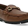 Imperio By Regal Tan Men Leather Buckled Driving Loafers