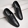 Regal Black Men Leather Lace Ups