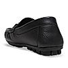 Imperio By Regal Black Men Leather Buckled Driving Loafers