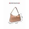 Rocia By Regal Nude Women Woven Shoulder Bag