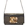 Rocia By Regal Grey Women Heavy Buckled Clutch