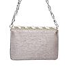 Rocia By Regal Silver Women Hand Embroidered Shoulder Bag