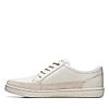 CLARKS WHITE MEN LEATHER HODSON CASUAL LACE UP LEATHER SHOES