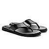 RUOSH BLACK MEN FLIP FLOPS