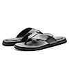 RUOSH BLACK MEN FLIP FLOPS