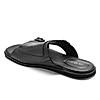 RUOSH BLACK MEN FLIP FLOPS