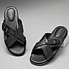 RUOSH BLACK MEN FLIP FLOPS