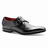 RUOSH BLACK MEN MONK-STRAP SHOES