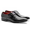 RUOSH BLACK MEN MONK-STRAP SHOES