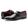 RUOSH BLACK MEN MONK-STRAP SHOES