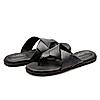 RUOSH BLACK MEN FLIP FLOPS