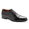 RUOSH BLACK MEN FORMAL LACE-UP SHOES