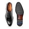 RUOSH BLACK MEN FORMAL LACE-UP SHOES