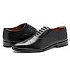 RUOSH BLACK MEN FORMAL LACE-UP SHOES