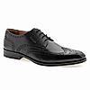 RUOSH BLACK MEN FORMAL LACE-UP SHOES