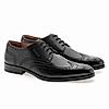 RUOSH BLACK MEN FORMAL LACE-UP SHOES