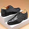 RUOSH BLACK MEN FORMAL LACE-UP SHOES