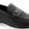 RUOSH BLACK MEN CASUAL SLIP-ON SHOES