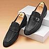 RUOSH BLACK MEN CASUAL SLIP-ON SHOES