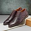 RUOSH BROWN MEN FORMAL LACE-UP SHOES