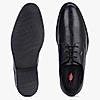 LEE COOPER BLACK MENS LEATHER DERBY SHOES