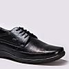 LEE COOPER BLACK MENS LEATHER DERBY SHOES