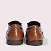 LEE COOPER TAN MENS LEATHER FORMAL SLIP-ONS