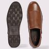 LEE COOPER TAN MENS LEATHER FORMAL SLIP-ONS