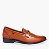 LEE COOPER TAN MENS LEATHER FORMAL SLIP-ONS